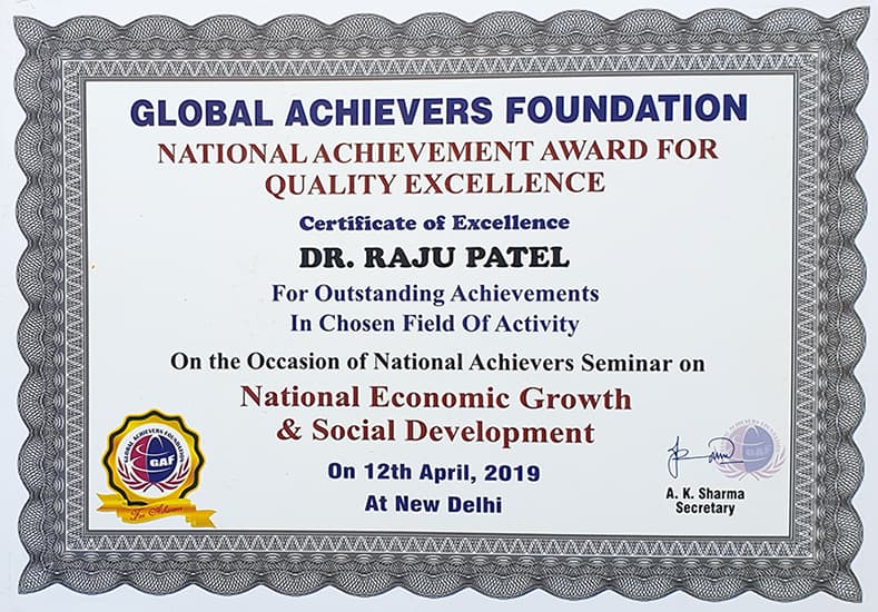 National Achievement Award 2019