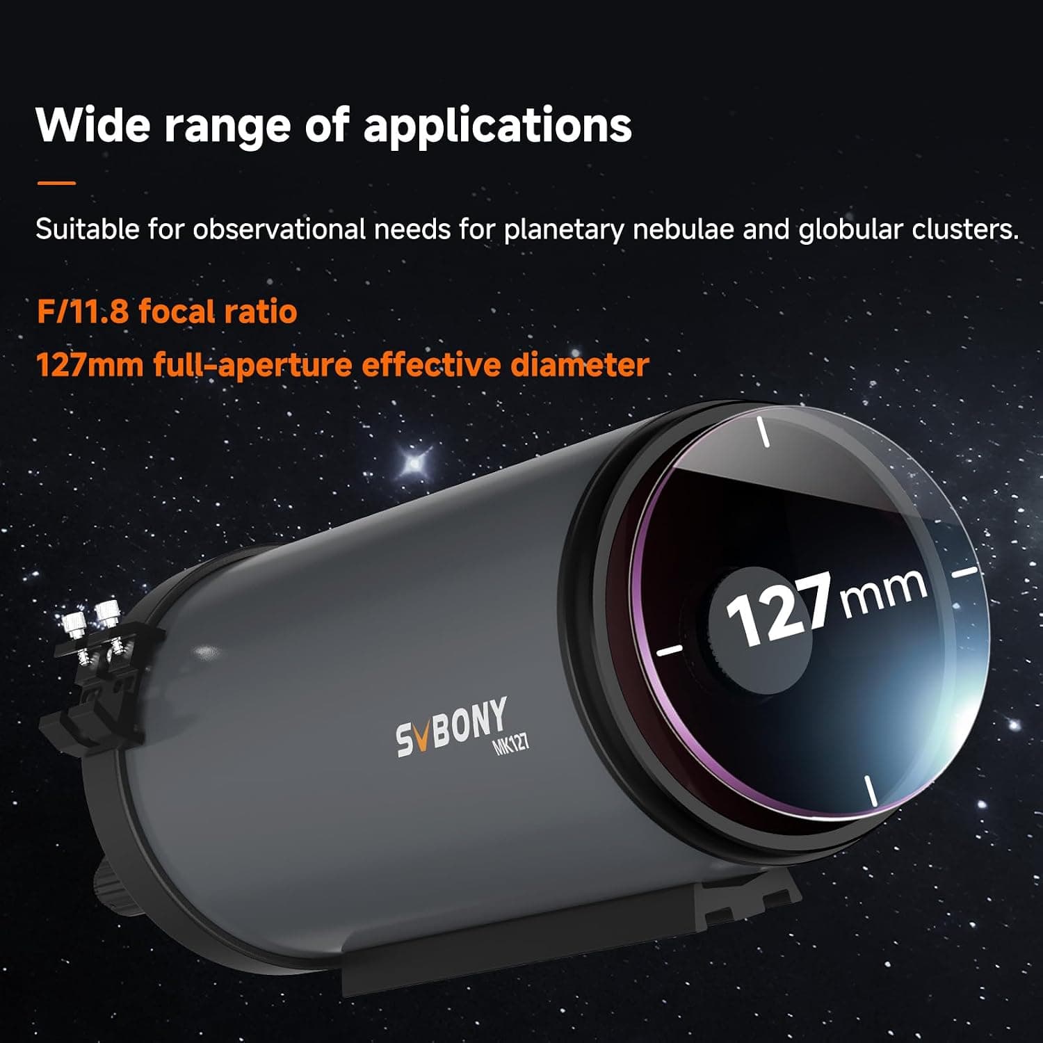 SVBONY MK127 Maksutov Cassegrain Telescope OTA 6