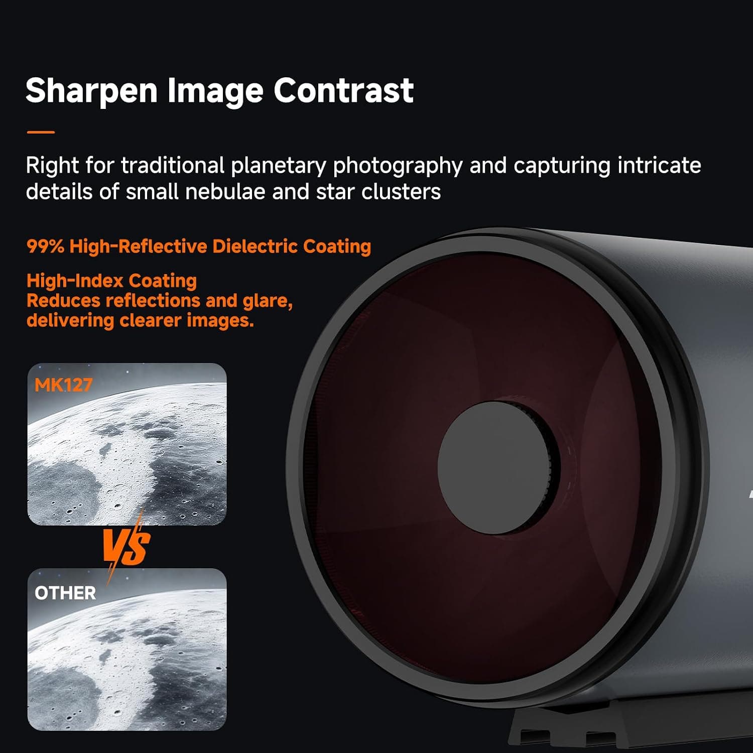 SVBONY MK127 Maksutov Cassegrain Telescope OTA 9