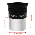 10mm Plosl Eyepiece 1.25" 4-Element Design