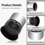 4mm Plosl Eyepiece 1.25" 4-Element Design