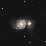 M51 Whirlpool Galaxy by Tarun Pulikanti